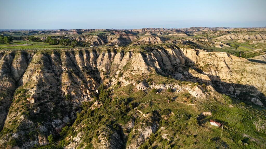 View of the Point-to-Point trails near Medora, North Dakota 
