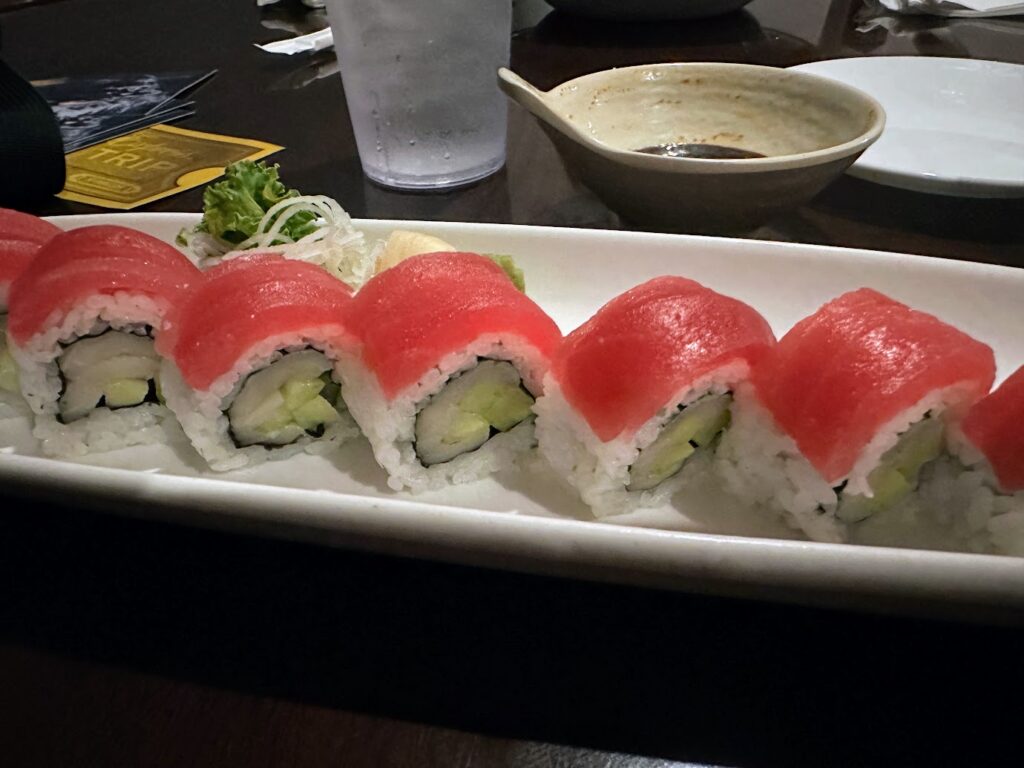 Fresh sushi rolls make it easy to find gluten free in Branson, especially at local favorites like Momo Sushi with simple, clean ingredients.