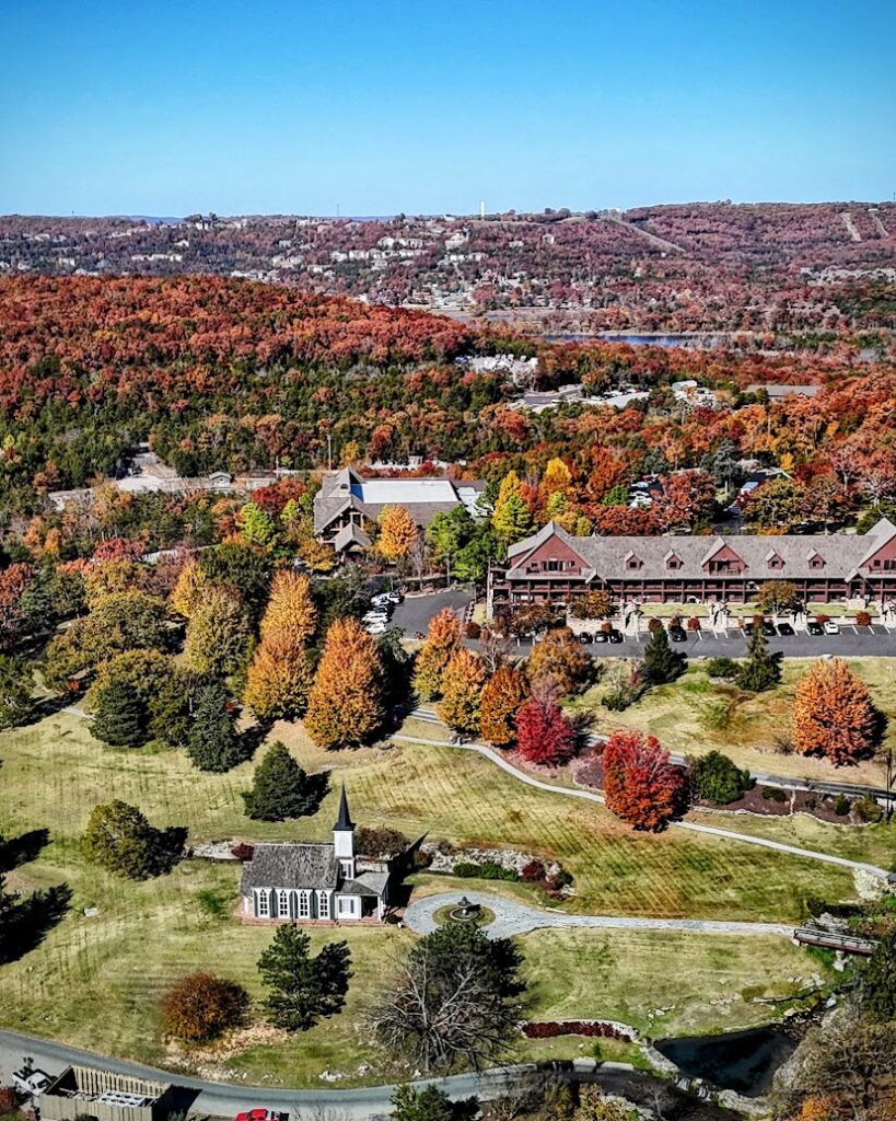 Stunning fall views at Big Cedar Lodge show why pairing scenic beauty with gluten free in Branson makes the perfect getaway.