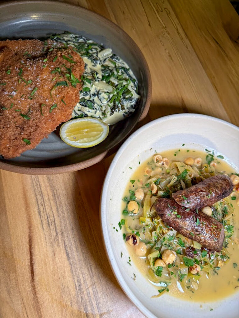 Gluten free main courses at Conifer in Bentonville, Arkansas